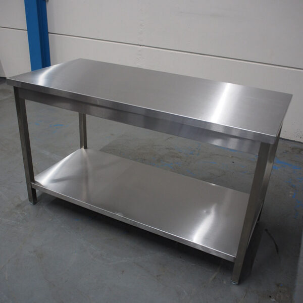 Stainless steel work table