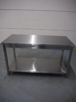 Stainless steel work table